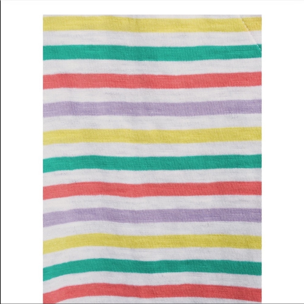 Colorful Striped Ruffle Sleeve Top - Picture 3 of 6